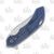 Olamic Wayfarer 247 Folding Knife T-057B Dark Matter FatCarbon/Kinetic Ocean T057B