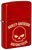 Zippo Harley-Davidson Metallic Red Skull Lighter