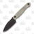 Wachtman Knife and Tool Eddy 2 Fixed Blade (Stonewash OD Green Micarta)