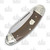 Rough Ryder Tater Skin Brown Burlap Bow Canoe Folding Knife
