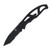 Gerber Paraframe I Folding Knife 3in Black Part Serrated Tanto Blade