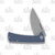 EIKONIC RCK9 Folding Knife Blue 3.06' Plain Edge Stonewash Drop Point