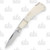 Rough Ryder White Smooth Bone Small Lockback Folding Knife