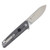 Ontario Knife Co. CF100 Folding Knife Satin 14C28 Spear Point/Carbon Fiber