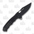 SOG SEAL XR Folding Knife 3.9in Black Plain Clip Point Blade