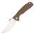 Honey Badger Medium Opener Folding Knife Tan 3.25in Plain Drop Point