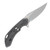 Olamic Wayfarer 247 T093-B Folding Knife White Storm FatCarbon/Dark Blast with Acid Rain Cutouts