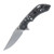 Olamic Wayfarer 247 T093-B Folding Knife White Storm FatCarbon/Dark Blast with Acid Rain Cutouts
