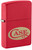 Case Lighter Zippo Red Matte with Case Oval Logo