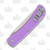 Bear & Son Purple Aluminum Small Locking Farmhand Folding Knife