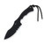 CRKT Bugsy Fixed Blade Black 3.78in Harpoon Veff Serrations Knife