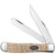 Case Smooth Natural Curly Maple Trapper Folding Knife (Limited Edition Master Dealer Exclusive)