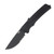 SOG Flash AT Blackout 3.45 Inch Partially Serrated Black Drop Point SOG-11-18-02-41