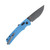 SOG Flash AT Civic Cyan Folding Knife 3.45in Partially Serrated Blade