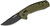 SOG TAC XR OD Green Folding Knife 3.39in Black Plain Clip Point Blade