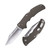 Cold Steel Code 4 Folding Knife 3.5in Plain Edge Gunmetal Gray Titanium CS58PC