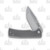 Chaves Knives Ultramar Redencion 229 Lee Williams Kickstop Folding Knife (Gray Titanium  Tanto)
