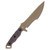 Halfbreed Medium Infantry 6.69in D2 Recurve Drop Point Dark Earth
