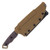 Halfbreed Medium Infantry 6.69in D2 Recurve Drop Point Dark Earth
