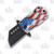 Money Clip Knife Waving US Flags