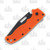 Demko AD20.5 Folding Knife Clip Point Black Blade Orange Handle