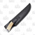 Hen & Rooster Hunter Ox Horn 3.25in Plain Mirror Polished Drop Point in Sheath