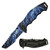 Master Cutlery Spring-Assisted Folding Knife Blue Lightning