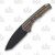 Medford Praetorian Slim 3.25in PVD Plain Drop Point Blade Bronze Bark