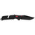 SOG Trident AT Folding Rescue Knife Black and Red Tanto