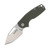 SOG Stout FLK OD Green Folding Knife 2.62in Stonewash Clip Point Blade
