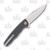 Ocaso Knives Strategy Linerlock Folding Knife (Satin  G-10/Carbon Fiber)