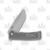 Chaves Knives Ultramar Redencion 229 Lee Williams Kickstop Folding Knife (Gray Titanium  Drop Point)