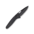SOG One Zero XR Black Folding Knife 3.11in Black TiNi Drop Point Blade