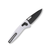 SOG One Zero XR White Folding Knife 3.11in Black TiNi Clip Point