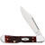 Case Mahogany Peach Seed Jigged Bone Carbon Steel Mini CopperLock Folding Knife