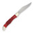 Marbles Red Jigged Bone Hunter 3.5in Satin Clip-Point Folding Knife MR582
