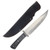 Frost Sharps Cutlery Sleek Bowie Knife 7.12in Plain Satin Clip Point FRSHP002