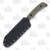 Toor Fathom Signature Series Collab Fixed Ebony Wood Fathom Gan Green 6.5In. Sheepsfoot Blade TOORFATHOMGG