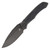 Microtech ANAX Front Flipper Framelock Folding Knife (Plain Edge DLC  Black)