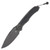 Microtech ANAX Front Flipper Framelock Folding Knife (Plain Edge DLC  Black)