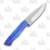 Frost Chipaway Wailaki Creek Skinner Fixed Blade Knife Blue Smooth Bone Handle