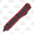 Microtech Makora Signature Series Out-the-Front Automatic Knife (D/E Black | Red Carbon Fiber)