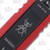 Microtech Makora Signature Series Out-the-Front Automatic Knife (D/E Black | Red Carbon Fiber)