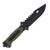 Frost Tac Commander 10.6" Hunting Fixed Blade Knife Green