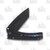 Medford Slim Midi Folding Knife Black PVD S45VN Tanto (PVD Handles  Flamed Hardware)