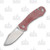 GiantMouse Atelier Folding Knife (Red Canvas Micarta)