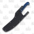 Bordertown Blades Fillet Fixed Blade Knife (Blue & Black G-10)