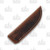 Woody Handmade Knives Sidekick Series Long Clip Blade Brown Micarta