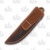 Woody Handmade Knives Sidekick Series Long Clip Blade Brown Micarta