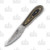 Woody Handmade Knives Sidekick Series Long Clip Camo Linen Micarta